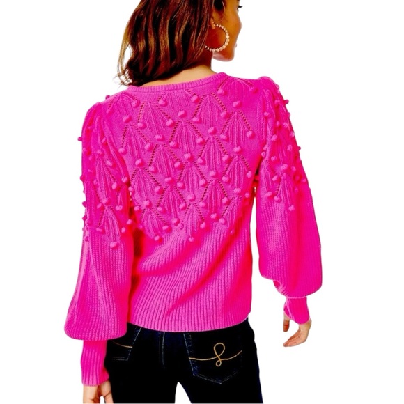 Lilly Pulitzer Neuve Sweater in Hyoer Pink Sz XS - Picture 2 of 12